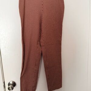 a new day Men's Tan Checkered Dress Pants